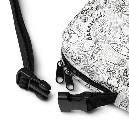 Celebrating the most comprehensive Doodle art of the universe - Utility crossbody bag. Product details