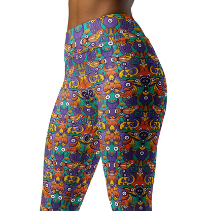 Dive into Whimsical Waters: An Undersea Odyssey - Yoga Leggings. Product detail