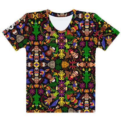 Colombia, the Charm of a Magical Country Women's cotton t-shirt. Front view
