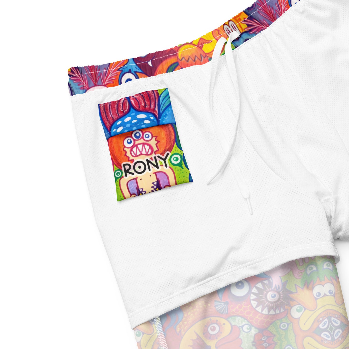 Doodle Folie Recycled Men’s Swim Trunks. Product details