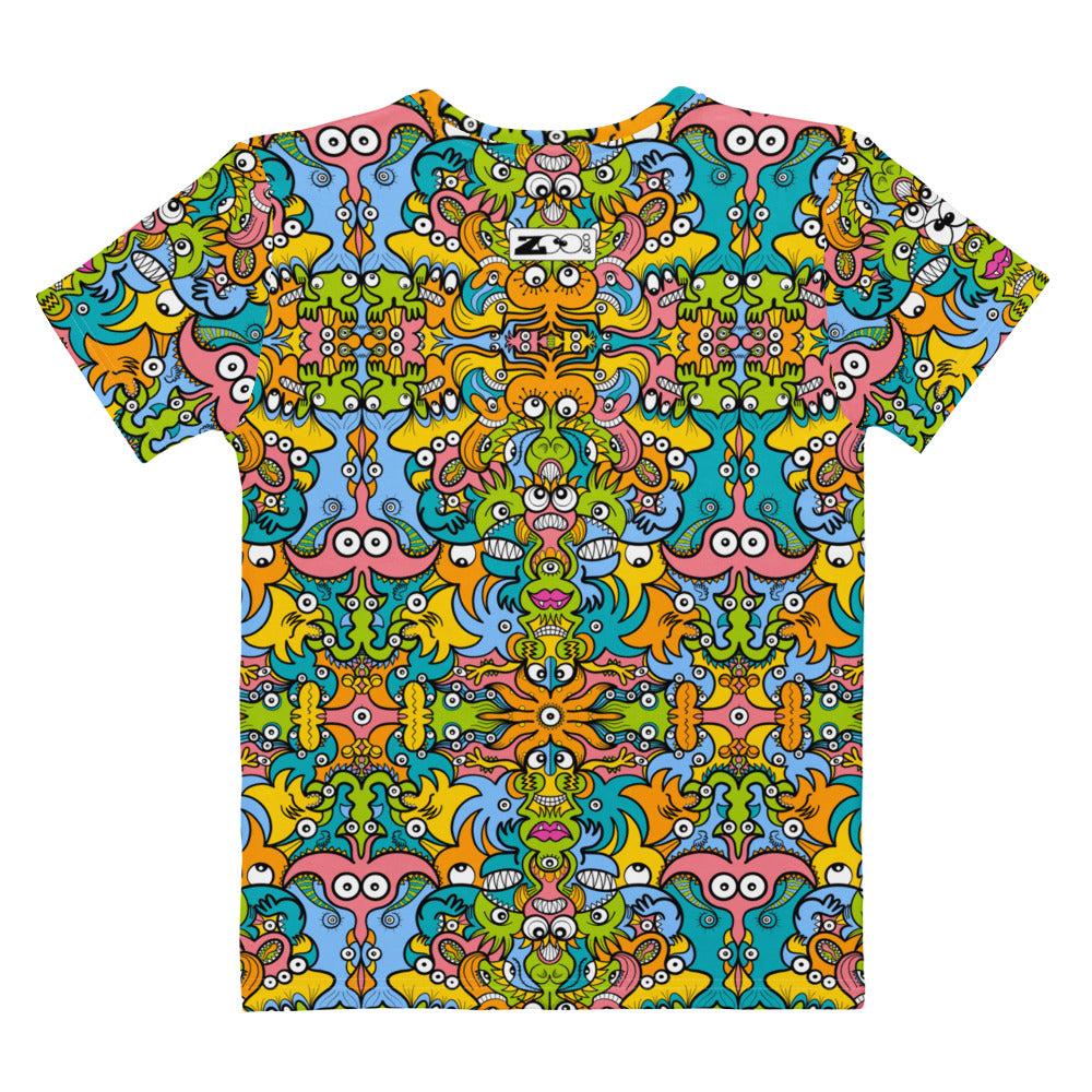 Enchantimals Fantasy Women’s Cotton Doodle Art T-Shirt. T-Shirt front view