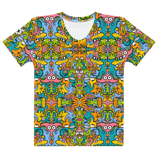 Enchantimals Fantasy Women’s Cotton Doodle Art T-Shirt. T-Shirt front view