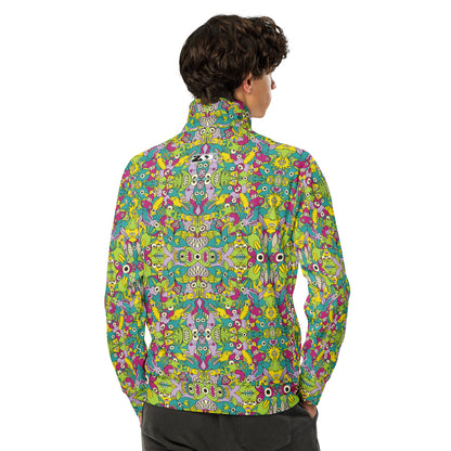 Life But Not As We Know It Unisex Track Jacket. Man's back view