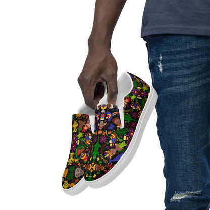 Colombia, the charm of a magical country Men’s slip-on canvas shoes. Lifestyle