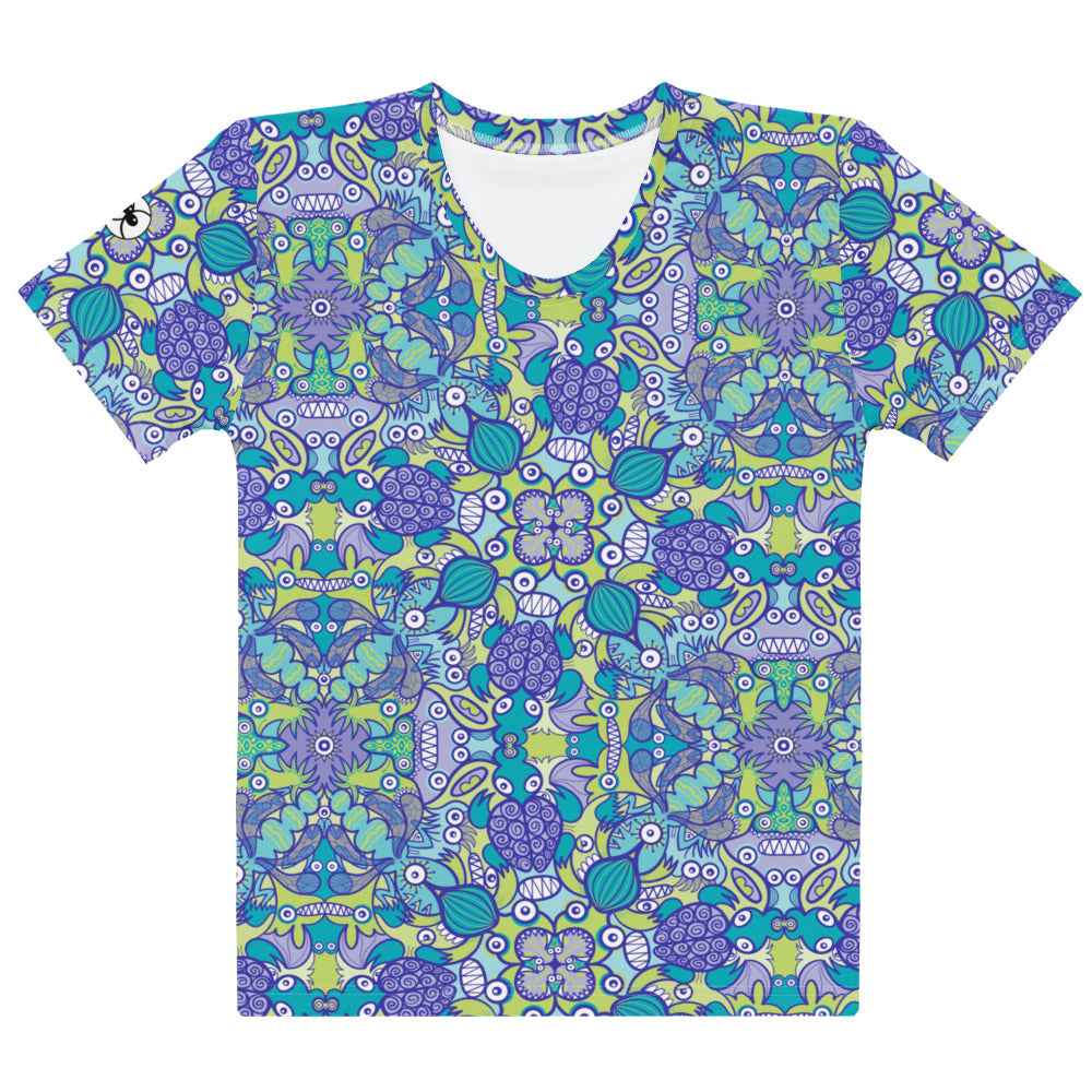 Once Upon a Time in an Ocean Full of Life Women's cotton t-shirt, flat front view