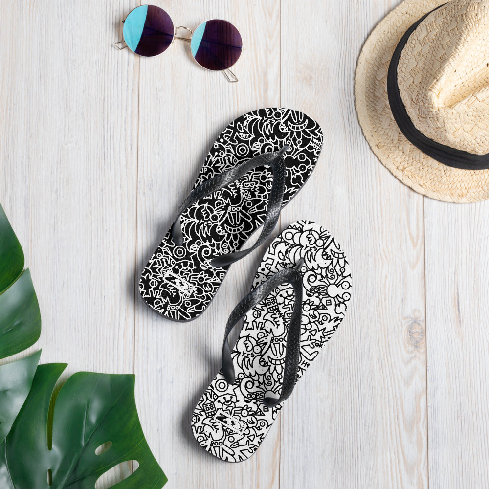 The Playful Power of Great Doodles for Bold People Flip-Flops. Lifestyle