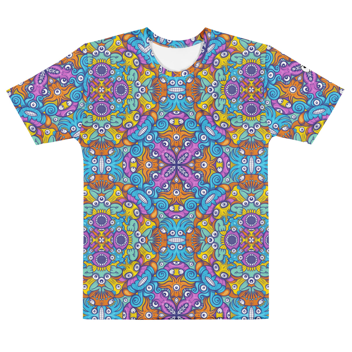 Ultimate Sea Beasts Cast from the Deep Ocean Men's cotton t-shirt, flat front view