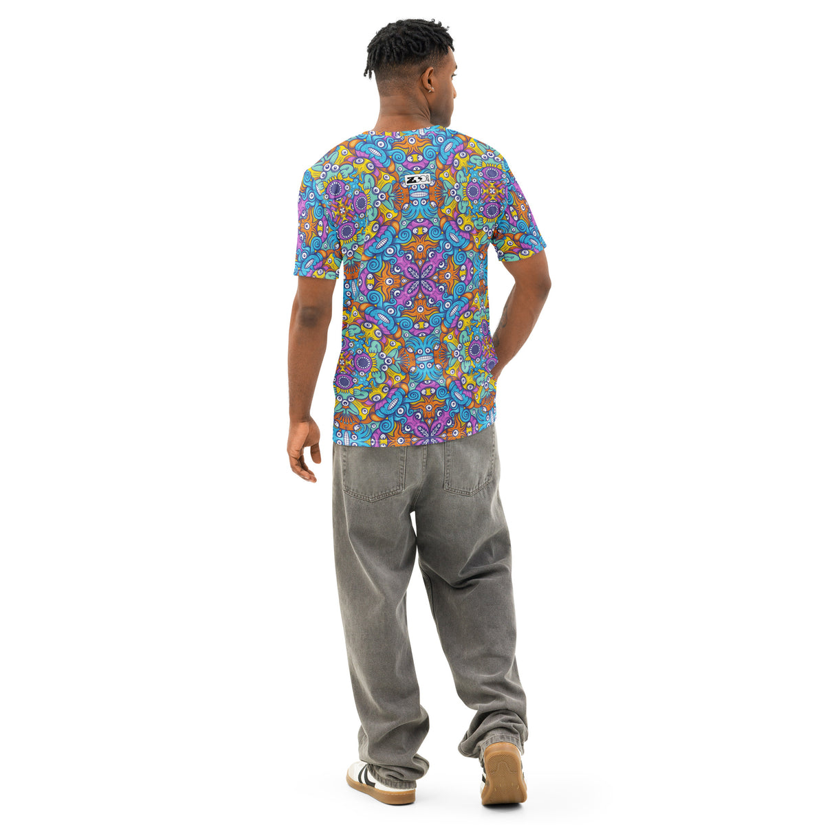 Ultimate Sea Beasts Cast from the Deep Ocean Men's cotton t-shirt, lifestyle back view