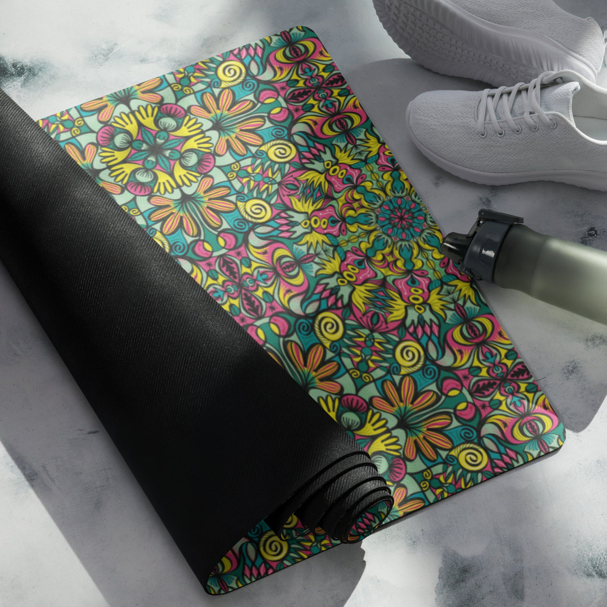 Exploring Jungle Oddities: Inspiration from the Fascinating Wildflowers of the Tropics Yoga mat. Lifestyle