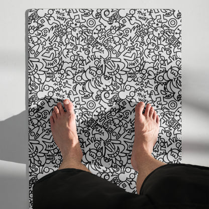 The Playful Power of Great Doodles for Bold People - Yoga mat. Top view