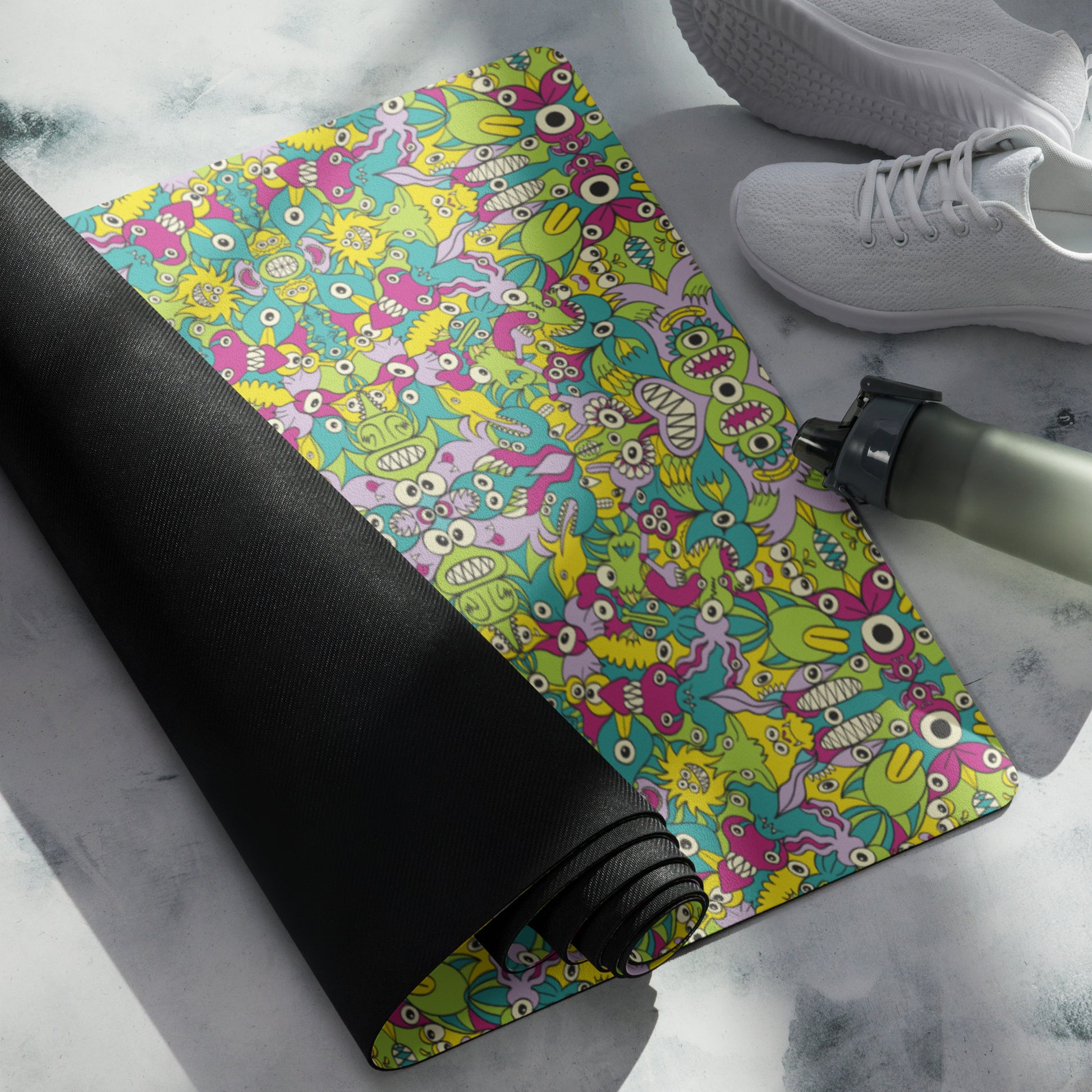 It's life but not as we know it pattern design - Yoga mat. Product details