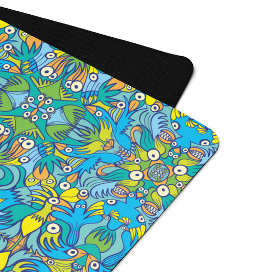Exotic birds tropical pattern Yoga mat. Product detail