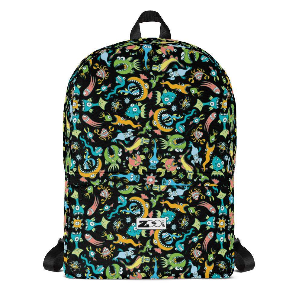 Sea creatures pattern design Backpack-Backpacks