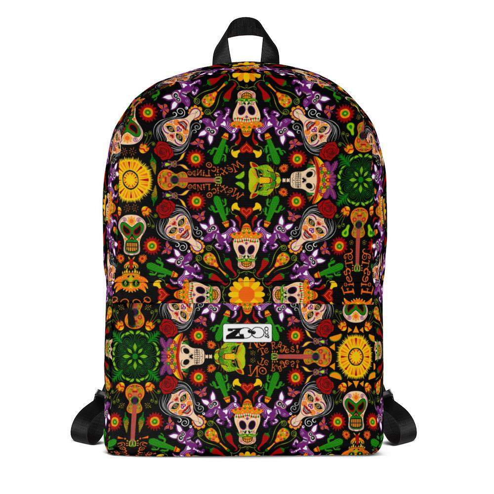 Mexican skulls celebrating the Day of the dead Backpack-Backpacks