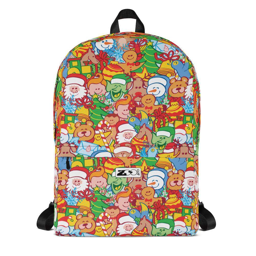 All Christmas stars in a pattern design Backpack-Backpacks
