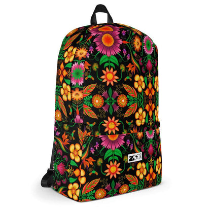 Wild flowers in a luxuriant jungle Backpack-Backpacks