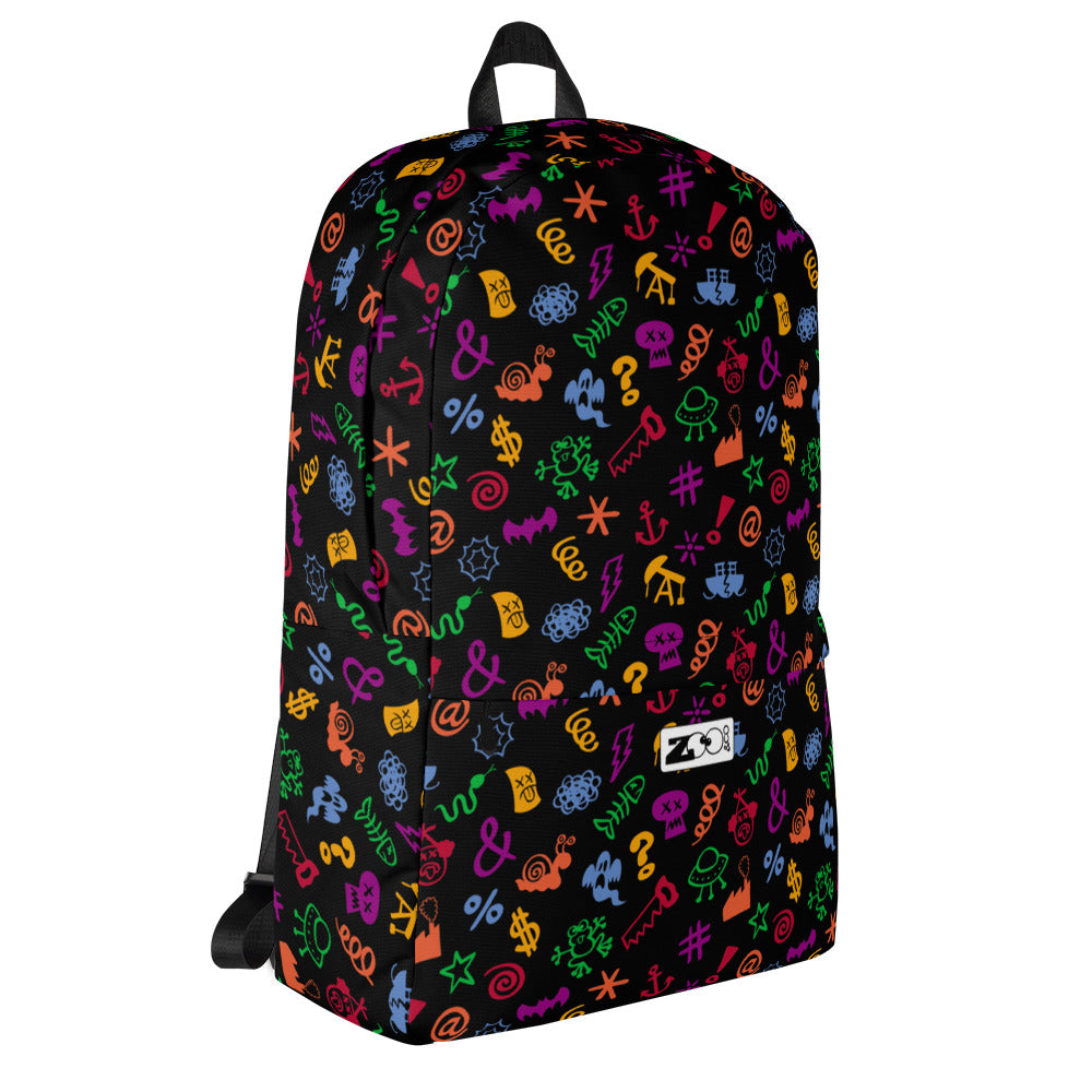 Take this graphic bad words Backpack with you, swear with confidence, keep your smile. Overview