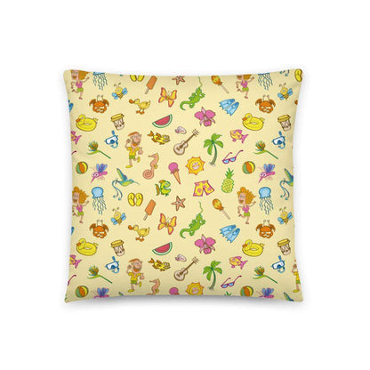 Enjoy happy summer pattern design Basic Pillow-Basic pillows