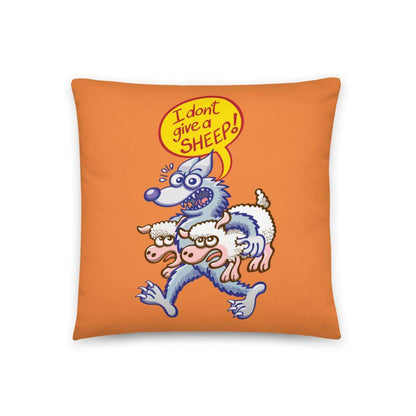 The bad wolf doesn't give a sheep Basic Pillow-Basic pillows