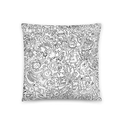 Impossible to stop doodling Basic Pillow-Basic pillows