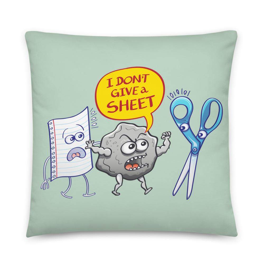 Rock doesn't give a sheet to the scissors Basic Pillow-Basic pillows