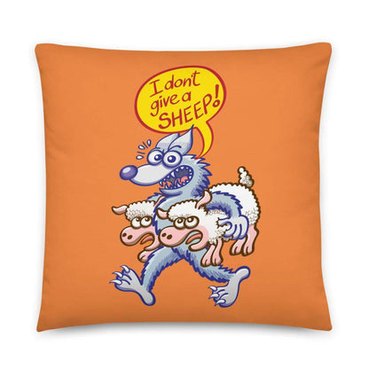 The bad wolf doesn't give a sheep Basic Pillow-Basic pillows