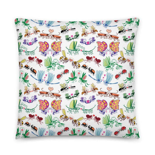 Cool insects madly in love Basic Pillow-Basic pillows