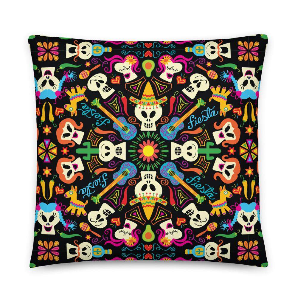 Day of the dead Mexican holiday Basic Pillow-Basic pillows