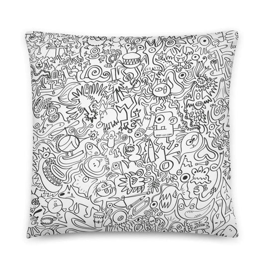 Impossible to stop doodling Basic Pillow-Basic pillows