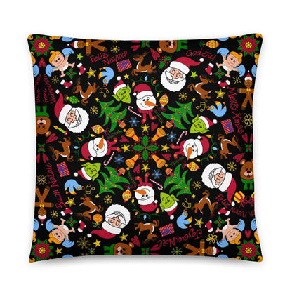 The joy of Christmas pattern design Basic Pillow-Basic pillows