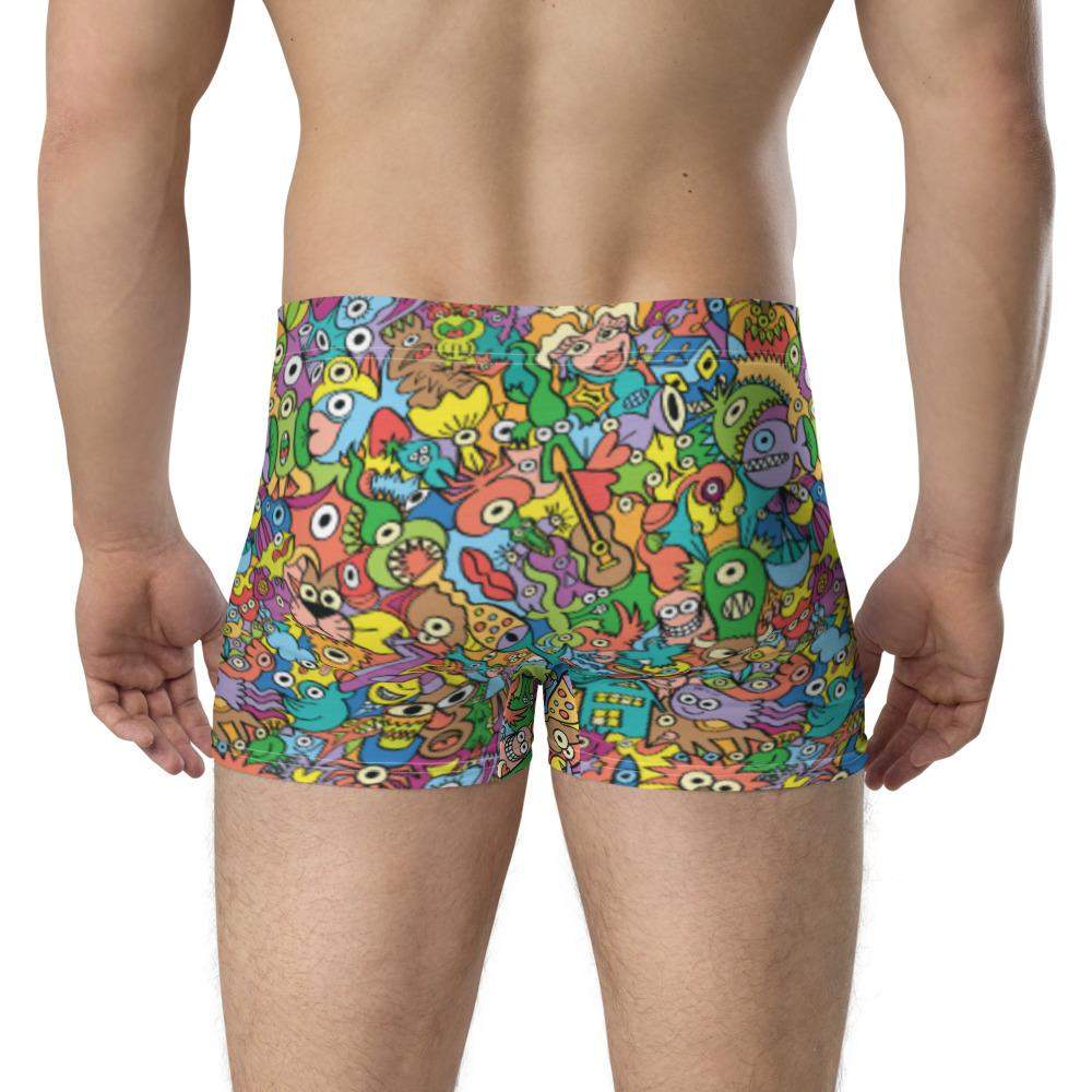 Cheerful crowd enjoying a lively carnival Boxer Briefs-Boxer briefs