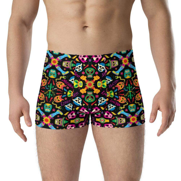 Mexican wrestlers colorful party Boxer Briefs – Zoo&co