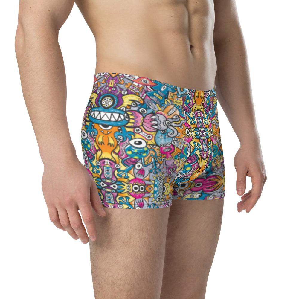 Monsters vs robots ultimate battle Boxer Briefs-Boxer briefs