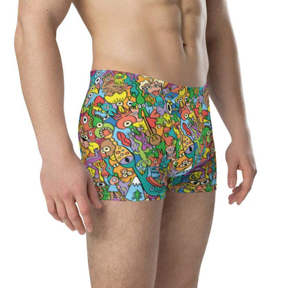 Cheerful crowd enjoying a lively carnival Boxer Briefs-Boxer briefs