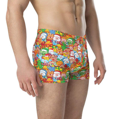 All Christmas stars in a pattern design Boxer Briefs-Boxer briefs