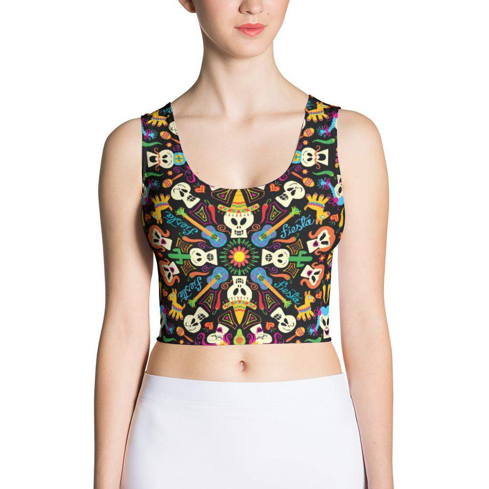 Day of the dead Mexican holiday Crop Top-Crop Tops