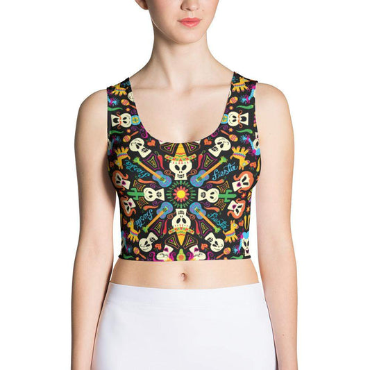 Day of the dead Mexican holiday Crop Top-Crop Tops