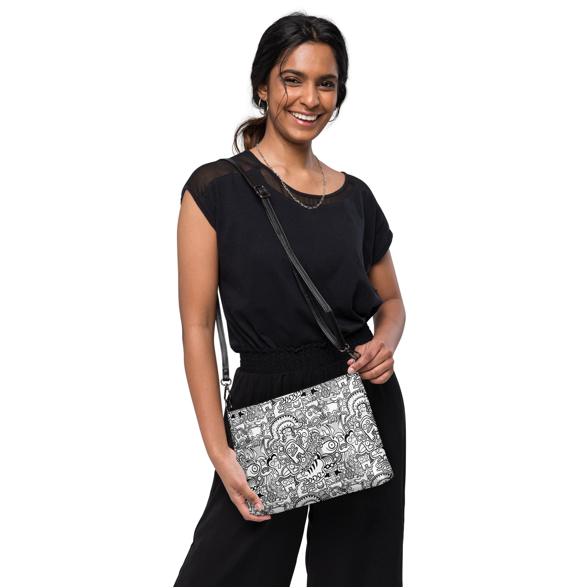 Fill your World with Cool Doodles Crossbody bag. Life style