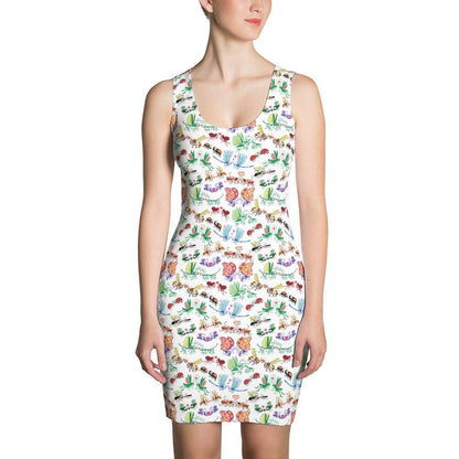 Cool insects madly in love Sublimation Cut & Sew Dress-Sublimation cut & sew dresses
