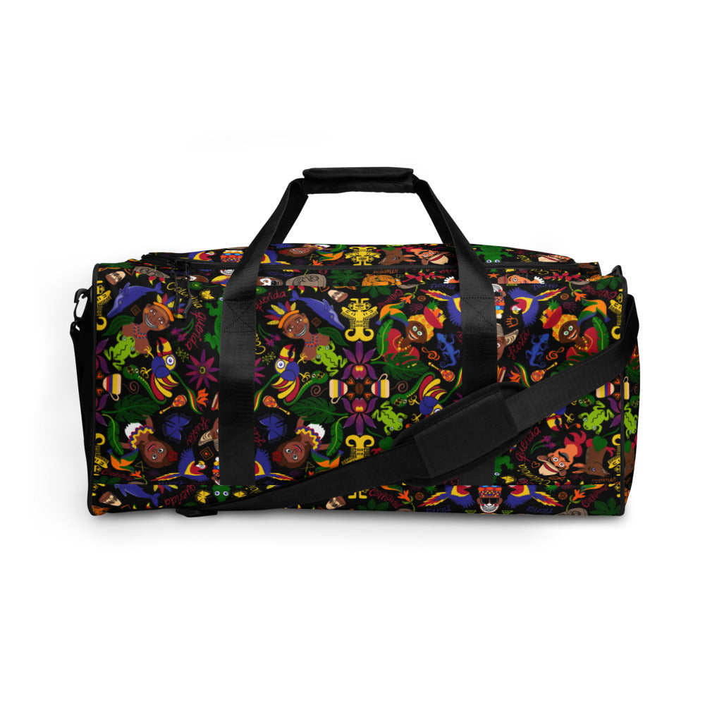 Colombia, the charm of a magical country Duffle bag. Front view