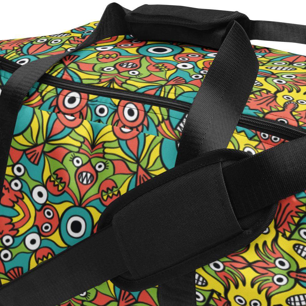 Alien monsters pattern design Duffle bag-Duffle bags