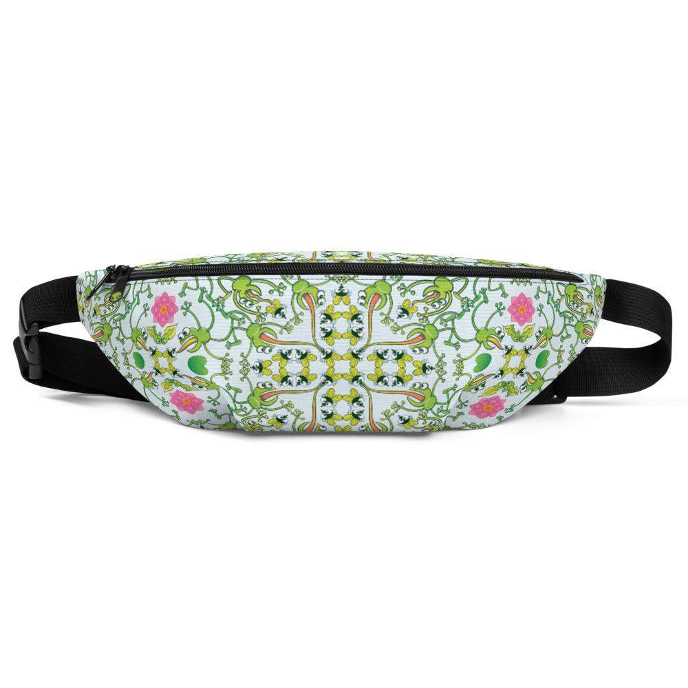 Funny frogs hunting flies Fanny Pack-Fanny packs