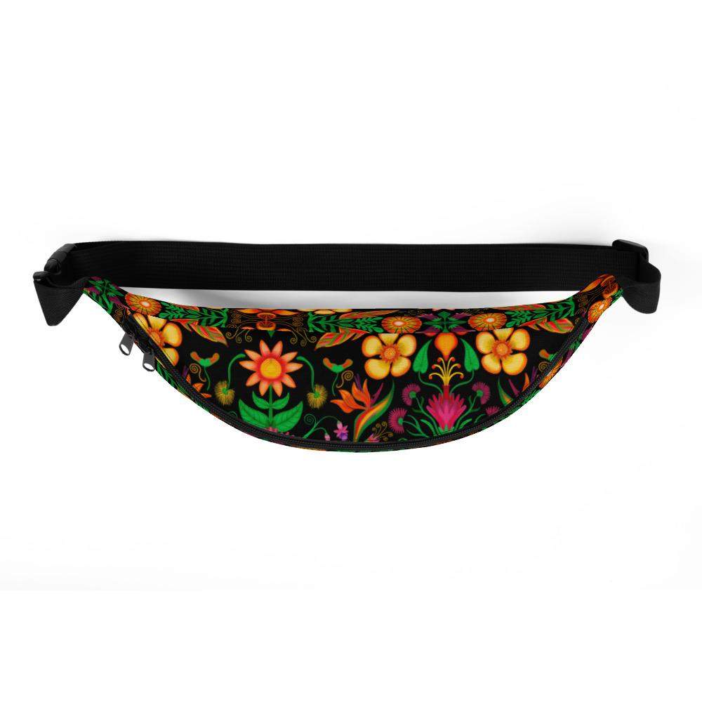 Wild flowers in a luxuriant jungle Fanny Pack-Fanny packs