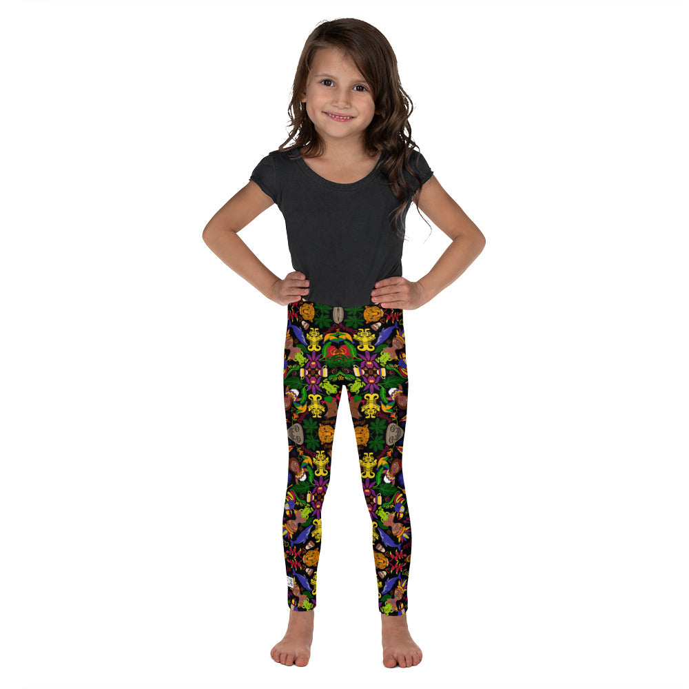 Colombia, the charm of a magical country All over print Kid's Leggings. Front view
