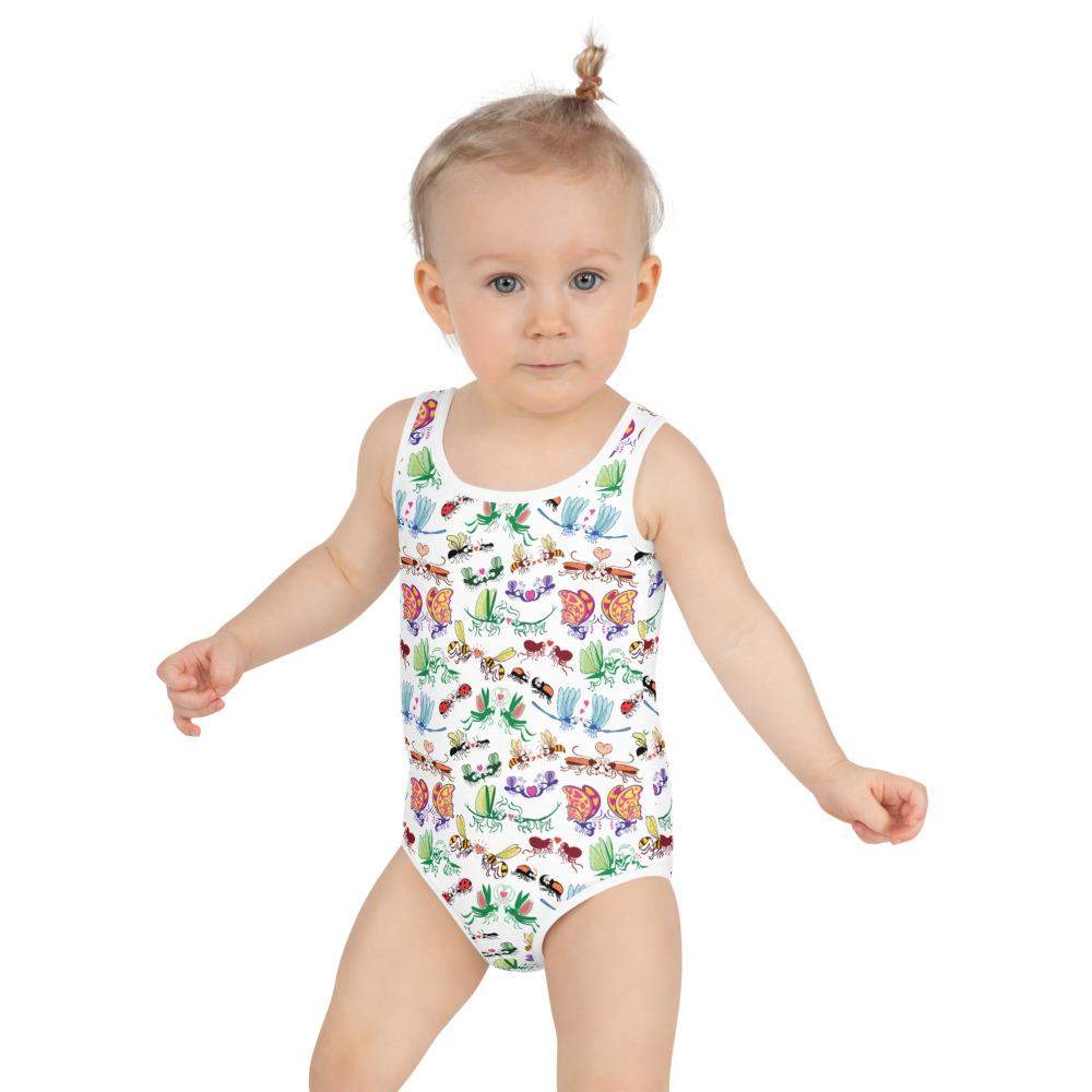 Cool insects madly in love All-Over Print Kids Swimsuit-Kids swimsuits