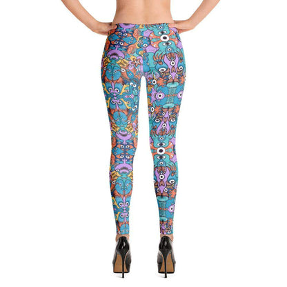 Wake up, time to take care of our sea Leggings-Leggings