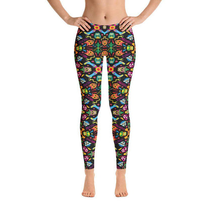 Mexican wrestling colorful party Leggings – Zoo&co