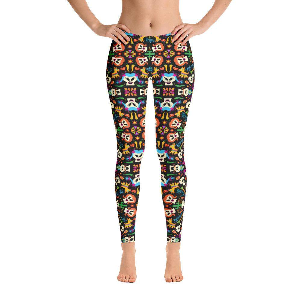 Day of the dead Mexican holiday Leggings-Leggings