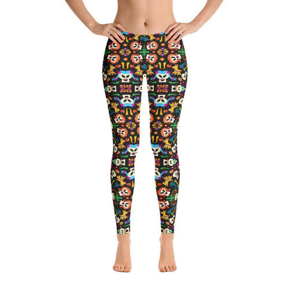 Day of the dead Mexican holiday Leggings-Leggings