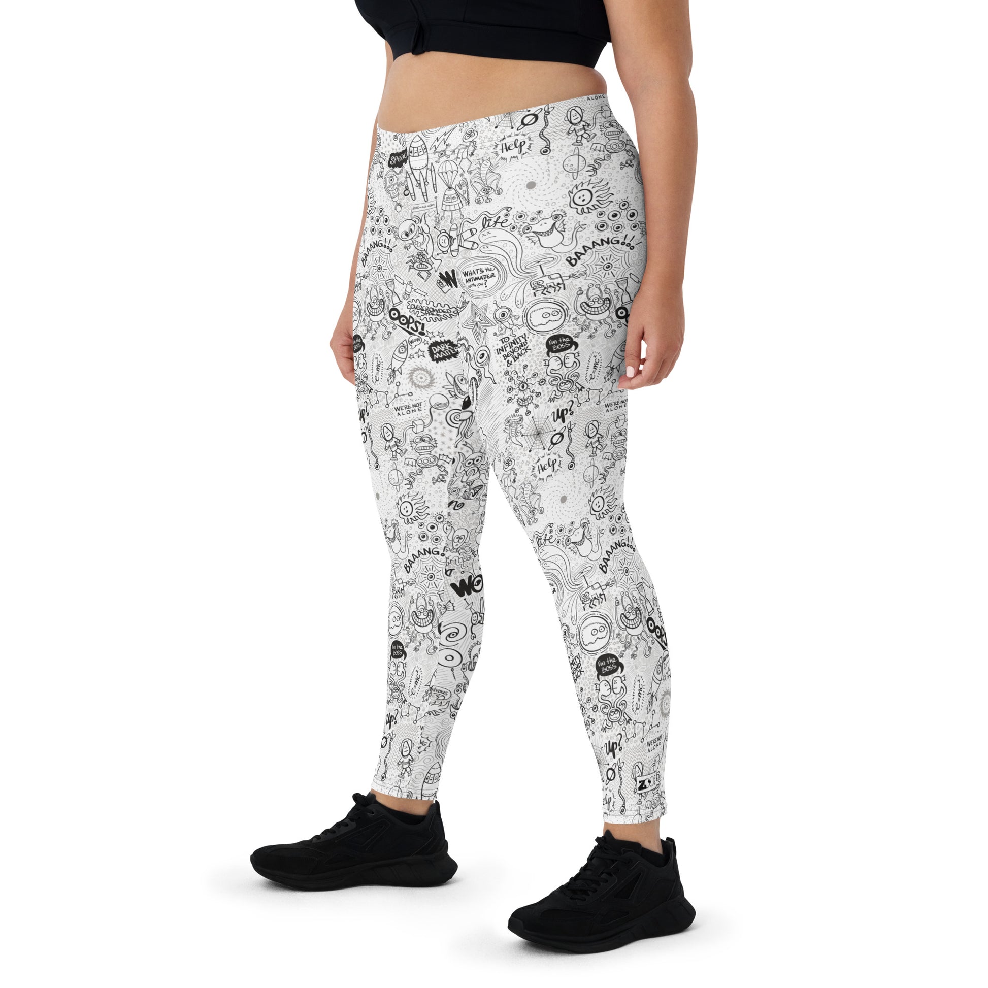 Celebrating the most comprehensive Doodle art of the universe Leggings. Overview